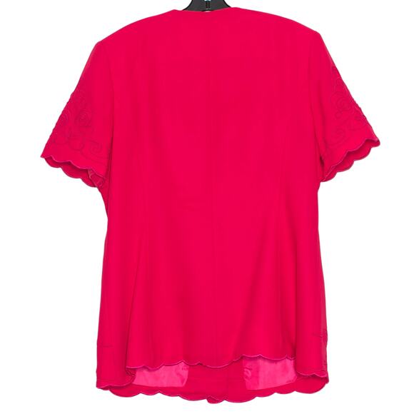 Vintage Blazer Y2K Coquette 90s Soft Corporate Retro Romantic Minimalist Pink 16 - Picture 6 of 6